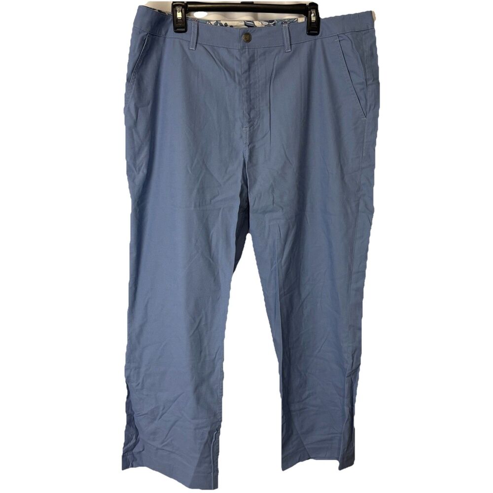 Bonobos Pants Mens 38 X 30 Solid Blue Straight Chino Preppy Classic Cotton Twill